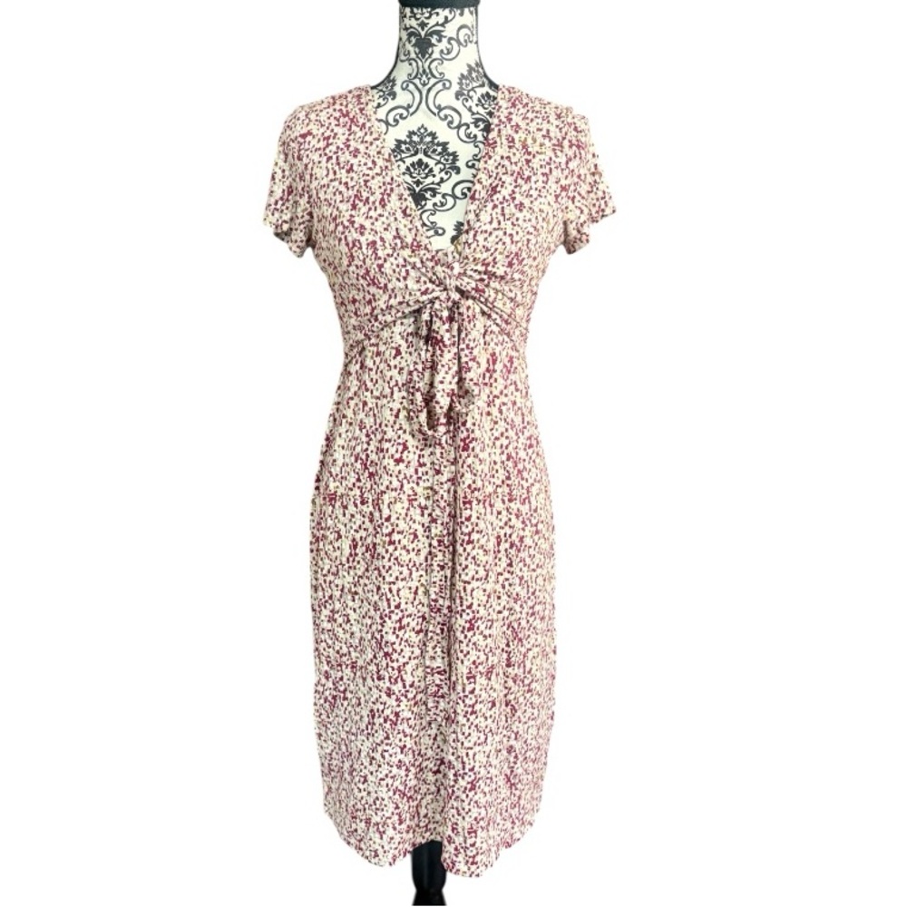 RIPE MATERNITY Trina Abstract Print Midi Maternity Dress